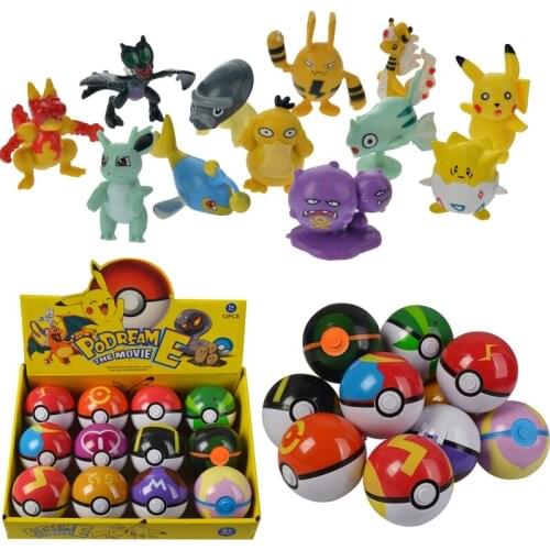 Pocket Monster Pikachu Action Figures 12 Pcs/Set 7 Cm Pokemon Go Game Model Charmander Anime Figure Dolls Toys for Children Gift