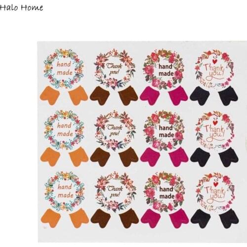 Hot Various "Handmade" Paper Sealing Labels Stickers Gift Envelopes Party Box Seals Card Making Photo Decoration Sealing