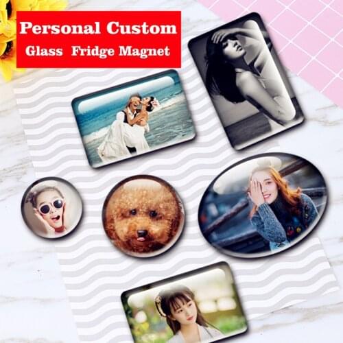 Personalized customization, Artificial glass magnetic fridge magnets, tourist souvenirs,Good memories, special gifts for friends