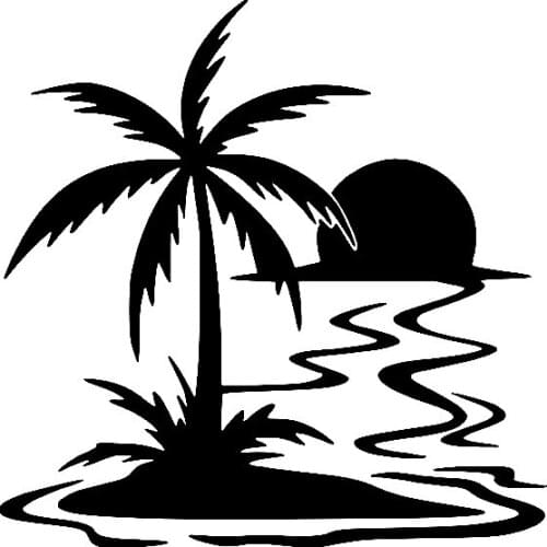 Creative Autumn Sunset Tree View Car Stickers PVC Personality Fashion Auto Body Windows Exquisite Decals Waterproof Decoration