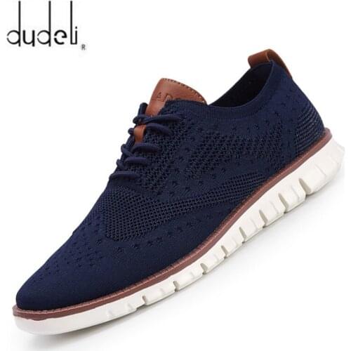 New Brogue mens Shoes Lace up lightweight British Dress Footwear Fashion hollow breathable knitted mesh Flats Shoes Zapatos 46