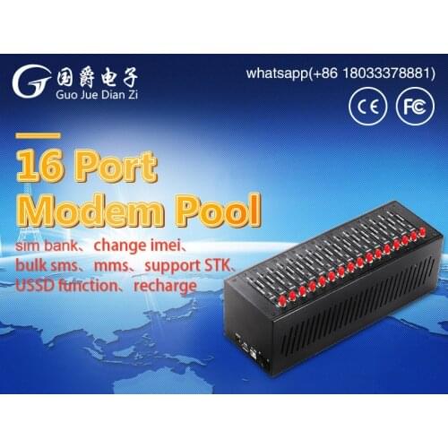 FIMT GSM 16 Port Modem Pool with Q2358 Module For Send SMS MMS rj45 Interface