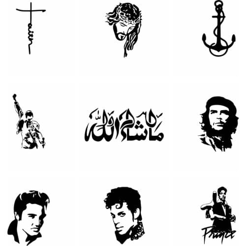 Fashion Man Car Sticker Funny Vinyl Wrap Art Auto Window Decor Rear Windshield Modern Decor Freddie Jesus Cars Accessories