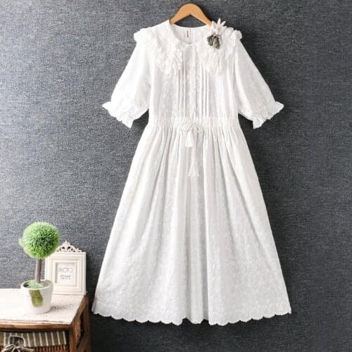 Летние платья из льна MoriAlice China At AliExpress