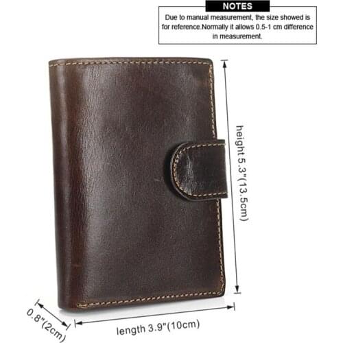 Men Wallet 100% Genuine Leather Coin Purse Mini Card Holder Male Walet Pocket Portable Storage Wallet Pocket Car Accessories