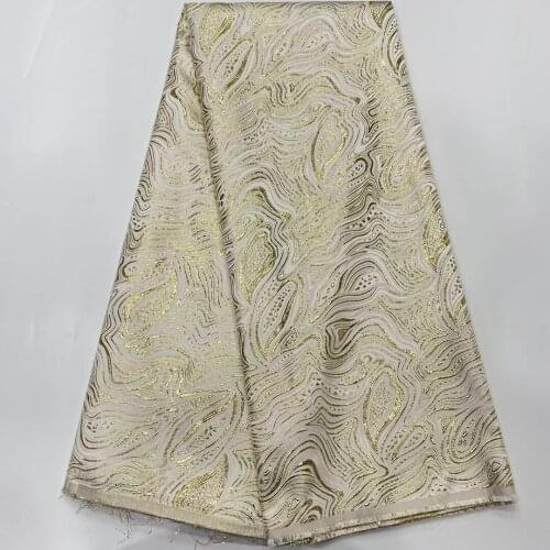 Latest African Lace Fabric High Quality Jacquard Brocade Lace Fabric French Organza Nigerian Lace Fabric For Wedding DP05