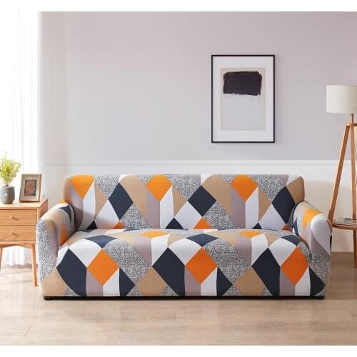 NEW Elastic Plaid Sofa Cover Elastic Sofa Cover Living Room Bottom Sofa Chair Cover Home Decoration 1/2/3/4 Seat