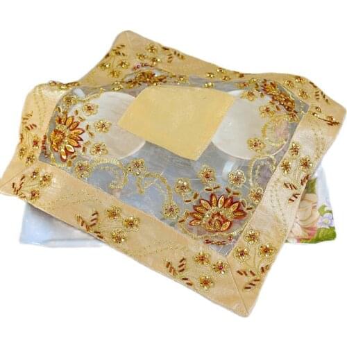 NEW lace sequin embroidery table place mat cloth pad cup coaster placemat tea doily kitchen tableware Christmas wedding decor