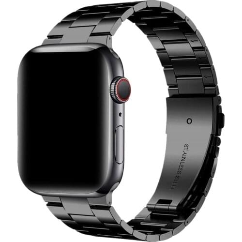 Stainless Steel Strap for Apple Watch Series 5 4 44mm 40mm Band Metal Replacement iWatch 1 3 38mm 42mm Wristwatch Link Bracelet