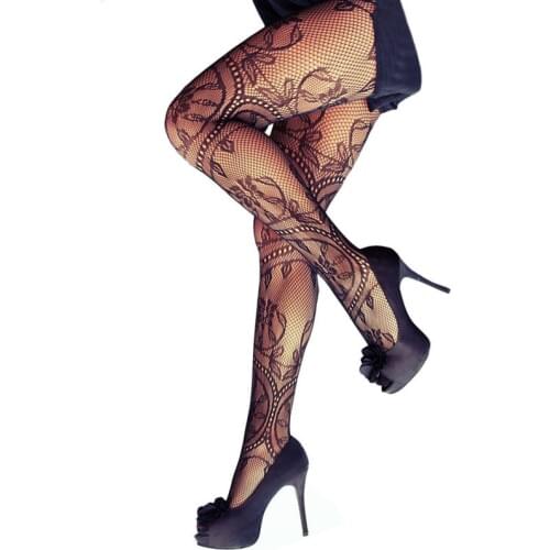 Sexy Female Stockings Fishnet Tights Women Pantyhose Sheer Black Fashion Plus Size Dance Street For Girls Clubwear Stripe SW116