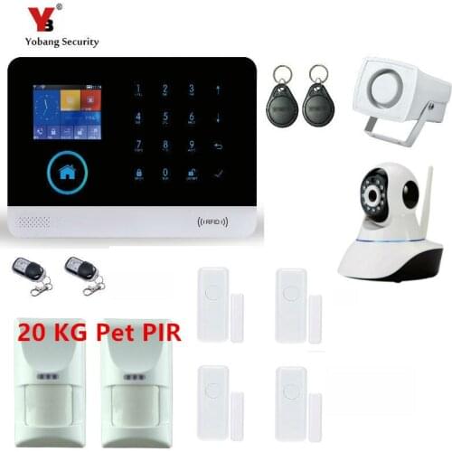Wireless SIM GSM Home RFID Burglar Security LCD Touch Keyboard WIFI GSM Alarm System Sensor kit FR,RU,Spanish Voice