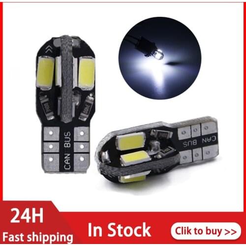 T10 LED Car Width Lamp White Light Canbus 5730 8SMD12V Car LED Bulb Side Wedge Light White Light 450LM For Car License Light