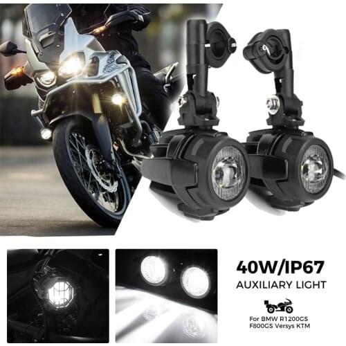 Motorcycle LED Auxiliary Fog Lights For BMW R1200GS R1250GS ADV F800GS F700GS F650GS K1600 For CRF1000L Africa Twin For Kawasaki