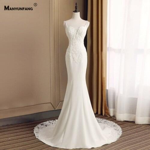 Custom Made Chapel Train Embroidery Appliques Tulle Sleeveless Bridal Gown Luxury Sweetheart Neck Lace Up Mermaid Weddding Dress