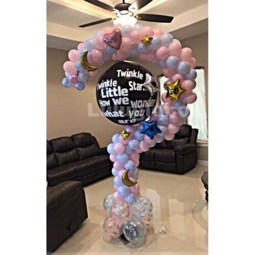 Question mark balloon stand frame, gender reveal party supplies balloon column structure