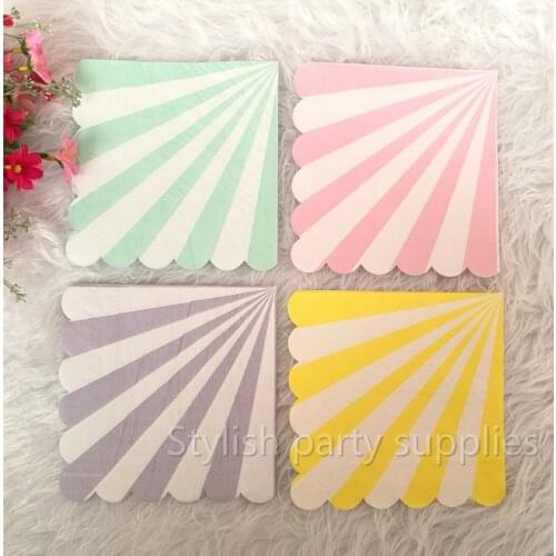 High Quality Disposable Thick Multi-Colored Custom Printed Paper Napkins Serviettes