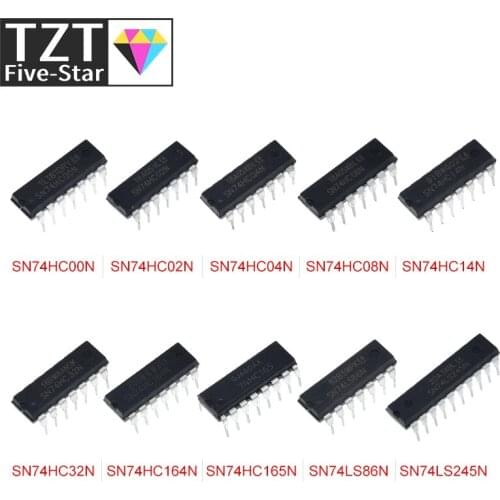 10PCS SN74HC00N SN74HC02N SN74HC04N SN74HC08N SN74HC14N SN74HC32N SN74HC164N SN74HC165N SN74LS86N SN74LS245N DIP - 14
