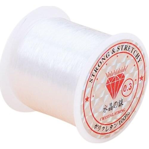 3 Pcs 0.3mm Fishing Line Nylon Fish Fishing Line Spool Beading String Jewelry Beading Thread for DIY Crafting