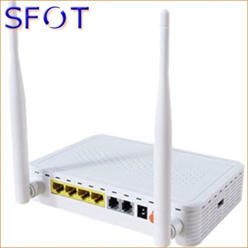 4 ports GE + 2POTS + WIFI ONU SF8024, can work with HW/FH OLT, GPON or EPON for your choice