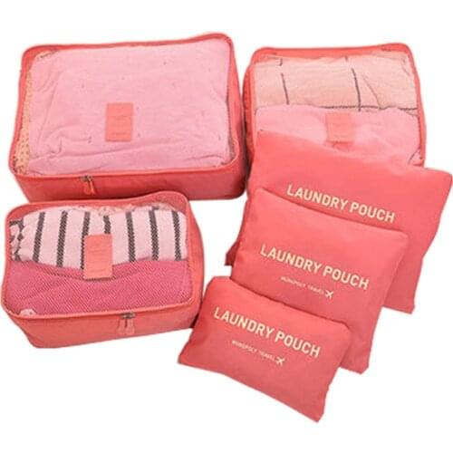 Korean travel storage bag 6-Piece set multi-function enlarged and thickened luggage storage bag 6-Piece set