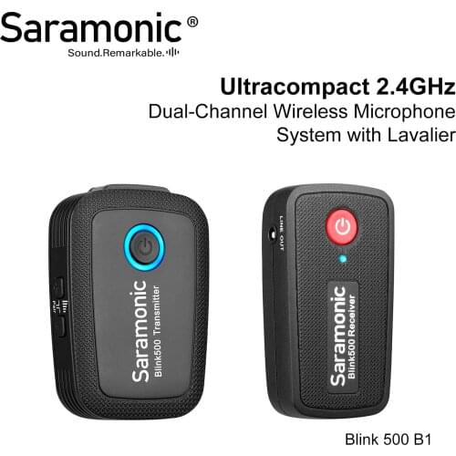 Saramonic Blink500 B1 B2 B3 B4 B5 B6 Wireless Lavalier Lapel Microphone Studio Condenser Interview Mic for Phone DSLR