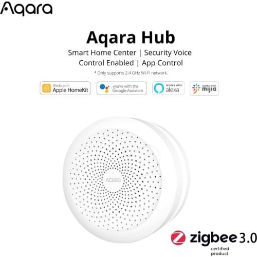 2021 Aqara M1S Hub Gateway RGB Led Night Light Smart Home Zigbee 3.0 Work With Apple Homekit Mi home Mijia App