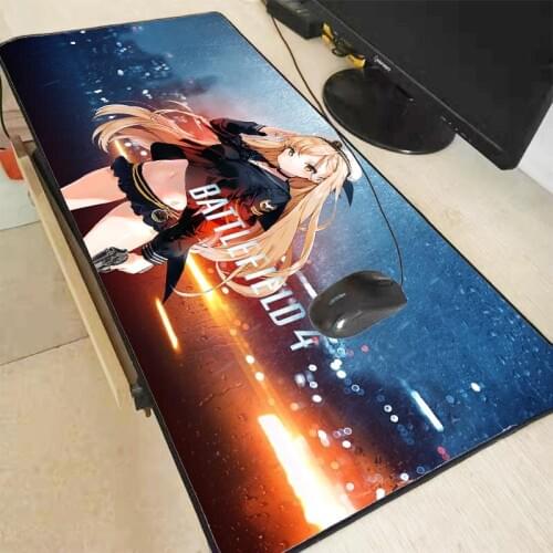 Battlefield Large Gaming Keyboard Mouse Pad Big Mouse Mat for Pc Computer Mousepad Xxl Carpet Surface Mause Pad Desk Mat XXL