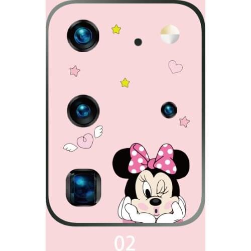 Disney Mickey Cartoon Cute Cartoon Camera Protector Case for Samsung Galaxy S20 S20 Plus S20 Ultra Camera Film Protector