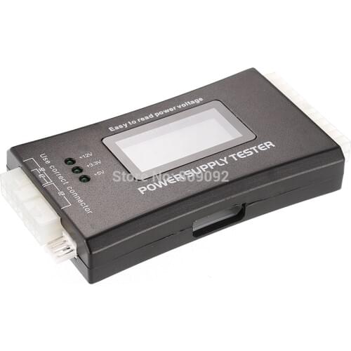 Digital LCD PC Computer PC Power Supply Tester 20/24 Pin 4 PSU SATA HDD ATX BTX ITX SATA HD Power Supply Tester