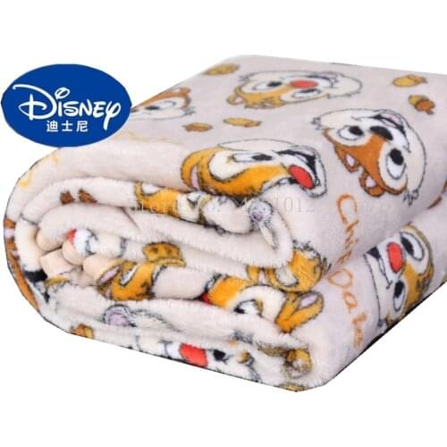 Disney Private Pluto Chip n Dale Lightweight Plush Queen Size Blanket on Bed / Sofa / Plane Flatsheet Bedding Throw Baby Blanket