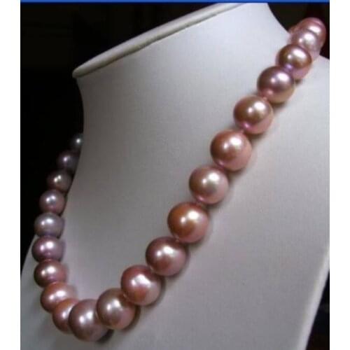 18" 10-11 MM AAA Akoya SOUTH SEA PURPLE Pearl Necklace