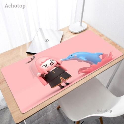 Gawr Gura Kawaii Gaming Mouse Pad PC Gamer Mousepad Game Anime Large 80x30mm Mouse Pad Cute Cartoon Mouse Pad Keyboard Desk Mat