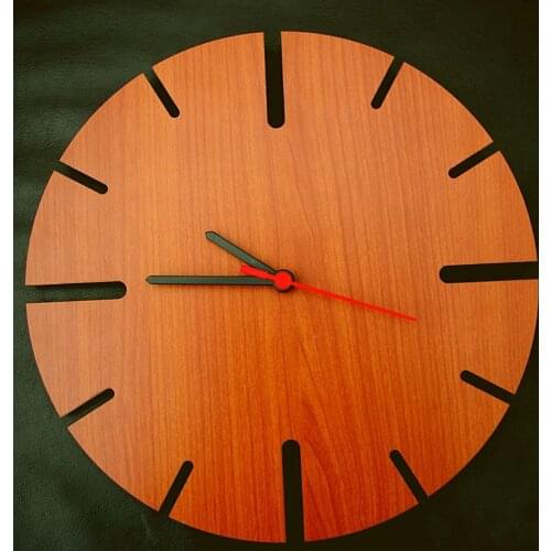 HLO 2021 Home Decoration Wooden Wall Clock Quality Material Stylishly Designed Living Room New Modern Horloge Murale Moderne