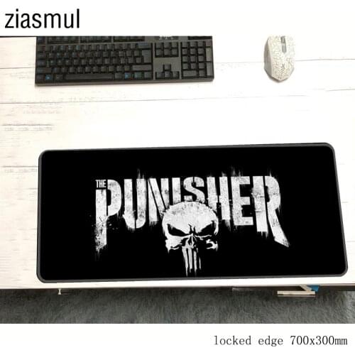 Punisher skull padmouse present 70x30cm pad to mouse notbook computer mousepad Birthday gaming mouse pad gamer laptop mouse mats