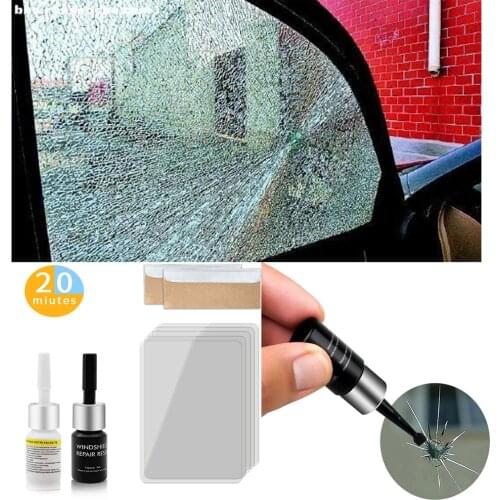 1 Set Car Windshield Repair Tool DIY for Car Window Repair Tool Glass Curing Glue Auto Winscreen Glass Scratch Crack Reformation