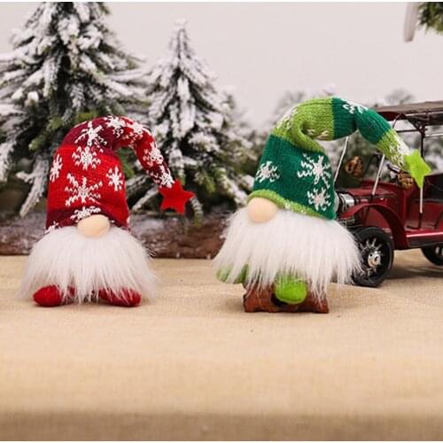 Dwarf Doll with Lighting Lovely Shape Mini Faceless Old Man Doll Ornament for Christmas decoration desk accessories home decor