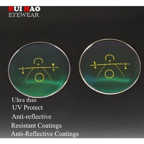 1.56 1.61 1.67 Inside Progressive Lenses Resin Optical Prescription Lenses Customize Glasses RUI HAO EYEWEAR Optical Eyeglasses