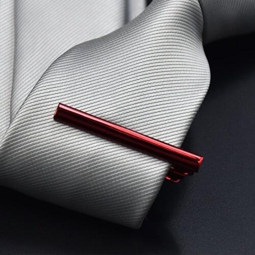 Metal Tie Clips Fashion Mens unisex Gifts Business Suit Shirt Tie Folder Simple Short Section 8 Color Solid Color Necktie Clip