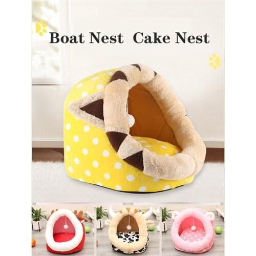 Washable Machine Washable Winter Warm Dog Bed Pet Dog House Soft Pet Bed Kennel Doggy Warm Cushion Basket Fashion Animals Shape