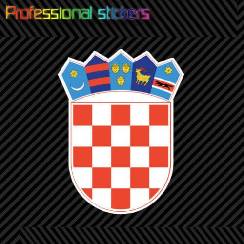 Croatian Coat of Arms Sticker Decal Self Adhesive Vinyl Croatia Flag HRV HR Stickers for Cars, Bicycles, Laptops, Motos
