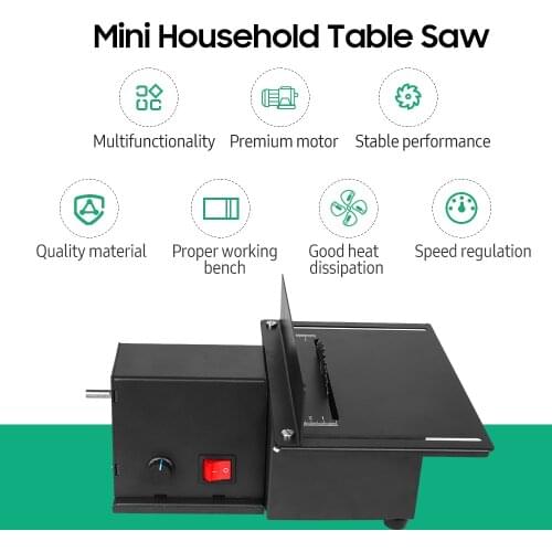 1800W Mini Electric Table Saw 15000RPM Desktop Saw Electric Chainsaw Grinding Polishing Machine Wood Cutter for DIY Woodworking