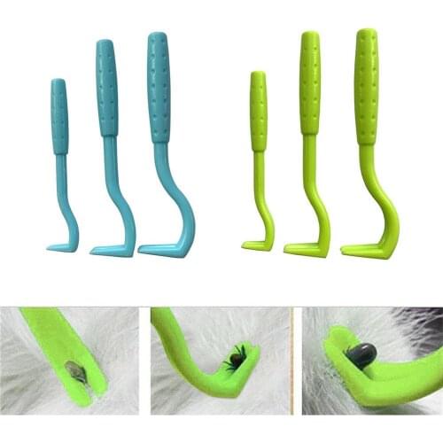 3PCS 2 Colors Fleas Lice Twister Hook Tools Dog Cat Pet Cleaner Pet Supplies Tick Remover Tool Tweezers Puppies Drop Shipping