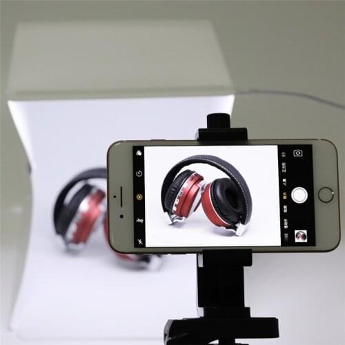 Portable Photo Studio 9" Mini Folding Table Top LED Light Box Photography Lighting Tent w/ 4pcs(White Green Red Black) Backdrop