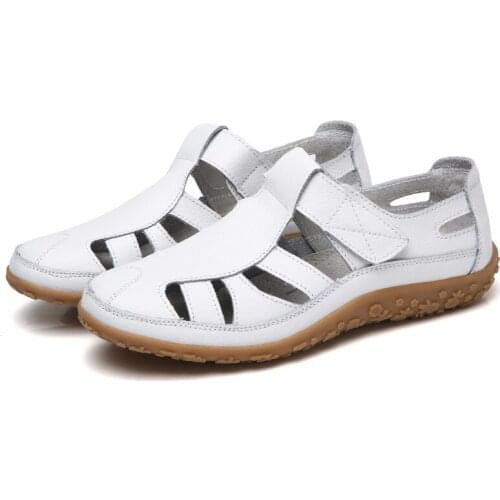 Women Sandals Leather Comfortable Beach Outdoor Women Shoes 2021 New Fashion Ladies Casual Outdoor Female Sneakers Large Size