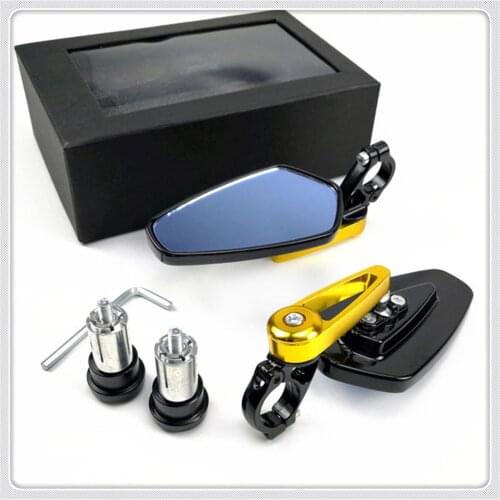Universal Motorcycle Aluminum Bar End Side Rearview Mirror for Ducati 916 Diavel CaRbon XDiavel S Scrambler 748 900SS