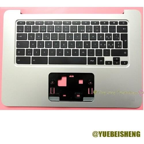 YUEBEISHENG New for HP Chromebook 14 14-X G1 G3 G4 palmrest Swiss keyboard upper cover upper cover 834913-BG1