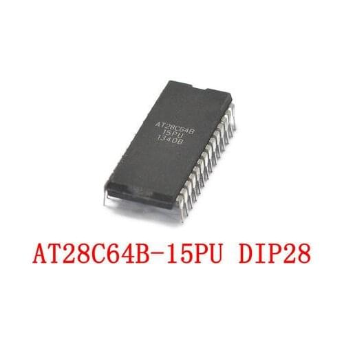 10pcs/lot AT28C64B-15PU AT28C64B-15PC AT28C64B AT28C64 28C64 DIP-28 In Stock