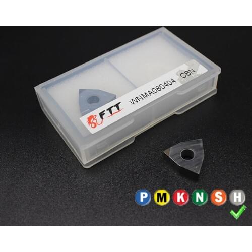 2PCS WNGA080404 WNMA080404 WNMG080404 CBN HRC>=50 External Turning Tools Carbide insert High quality Lathe cutter Tool