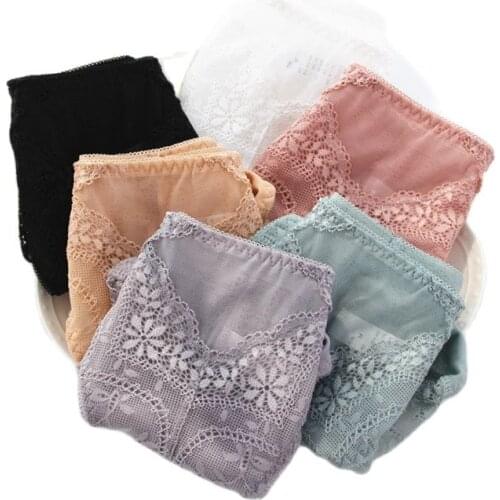 4Pcs New Womens Underwear Sexy Lace breifs Seamless Underpants Sofe Breathalbe Panties Female Underwear Ladies Womens Panties