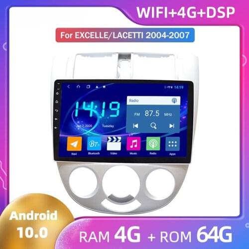 Android 10.0 DSP Car Radio Multimedia Video Player for Buick Excelle Lacetti 2004 2005 2006 2007 car gps car dvd player 4G+64G